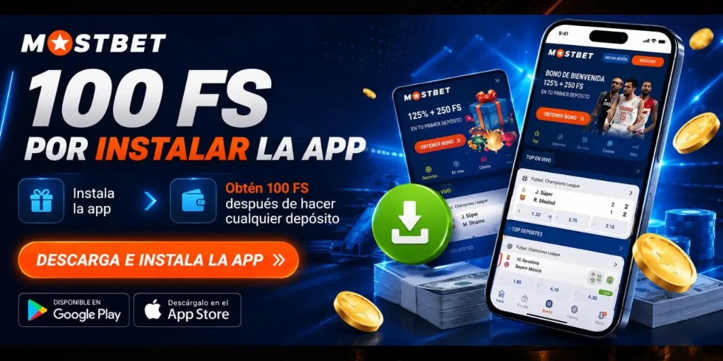 Mostbet Colombia: cien giros gratis al descargar; instalación desde tiendas oficiales.